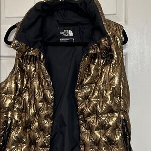 The North Face Women's Metallic Gold Quilted Vest